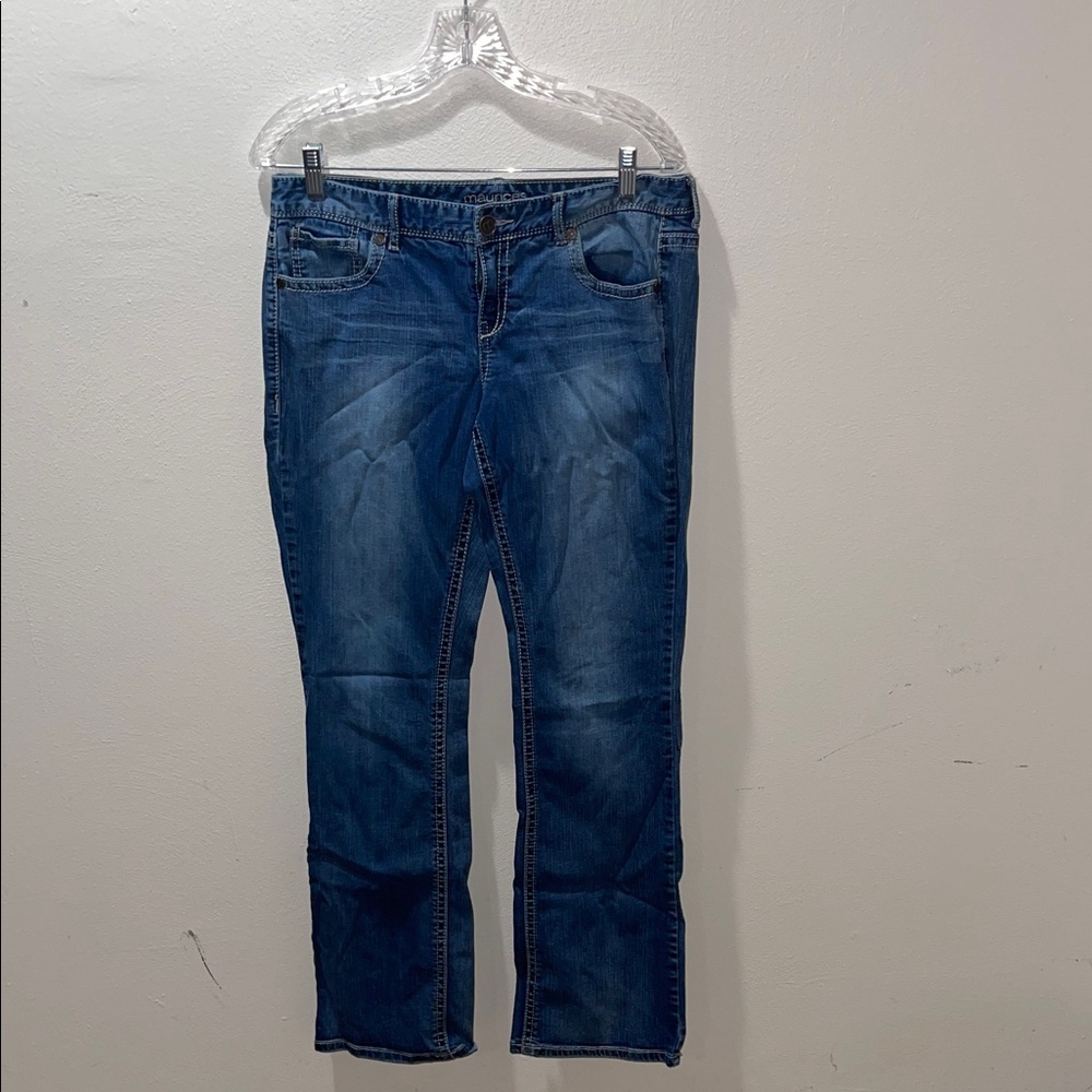 Maurices Women's Slight Flair Leg Blue Jeans
